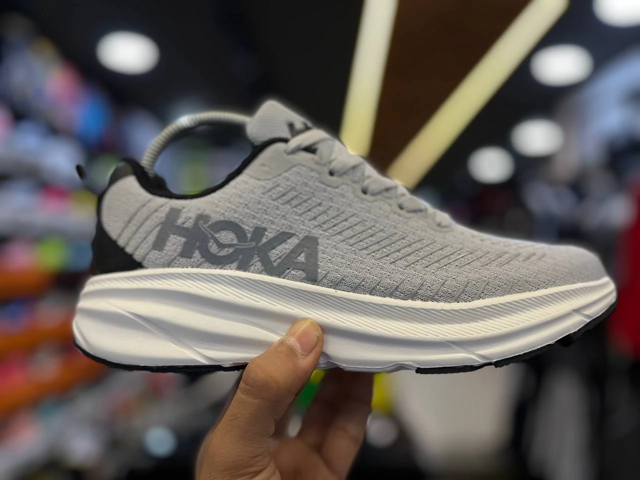 HOKA RINCON 3 RUNNING " LIGHT GRAY