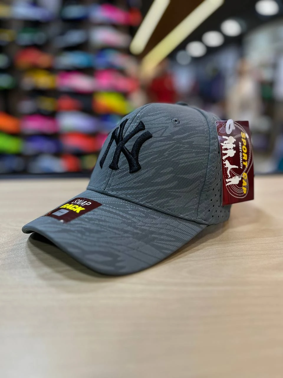 كاب NY " رمادي "
