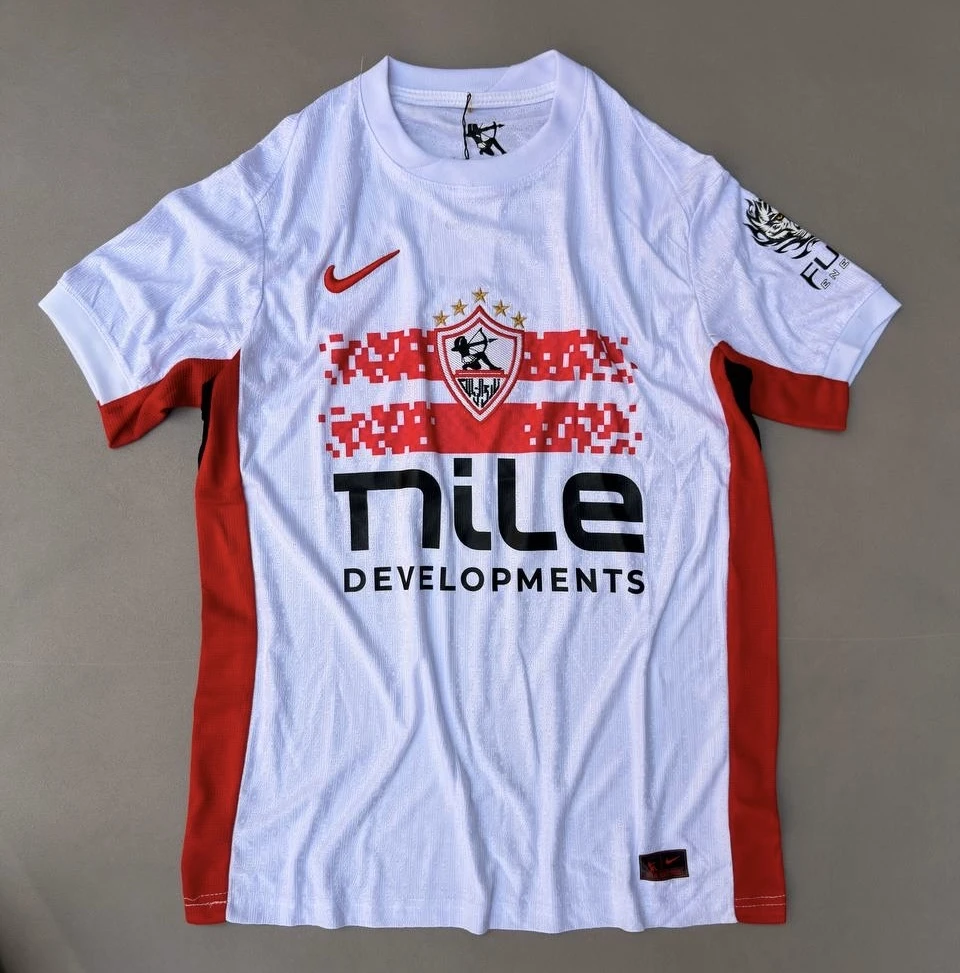 قميص الزمالك الأساسي ٢٠٢٧ تطريز " الأبيض "